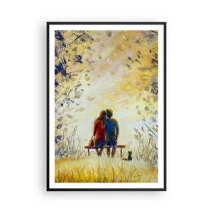 Plakat i sort ramme - Et magisk øjeblik - 70x100 cm