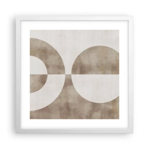 Plakat i hvid ramme - Ligheder og forskelle - 40x40 cm