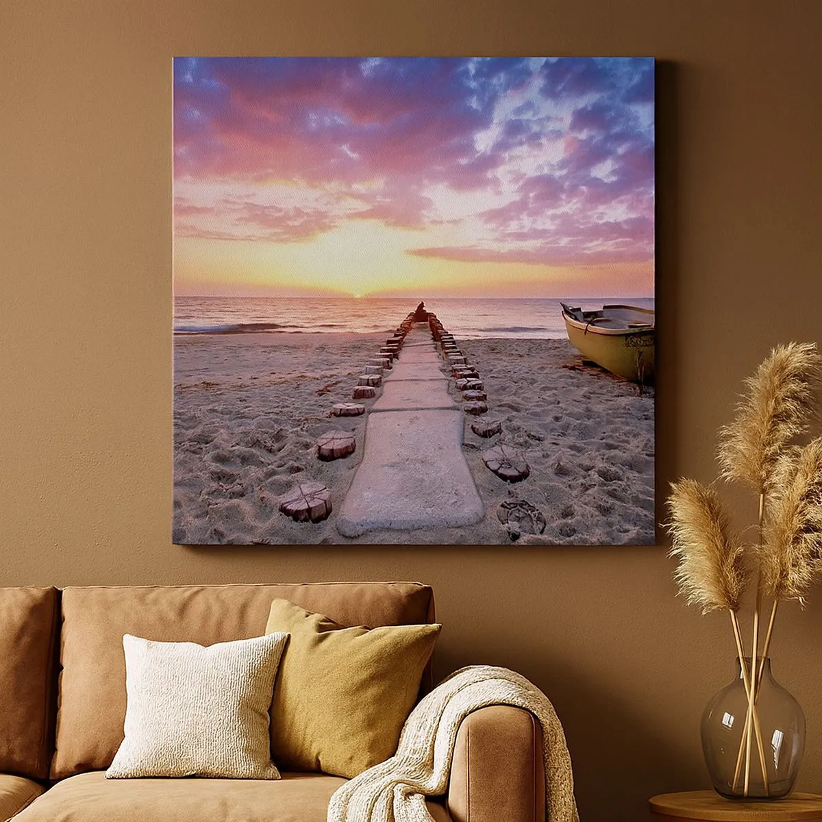 Lærredstryk - Billede på lærred - Et øjeblik med en dybtgående oplevelse - 30x30 cm