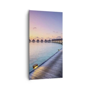 Lærredstryk - Billede på lærred - Ferie - tilbage til kilden - 65x120 cm