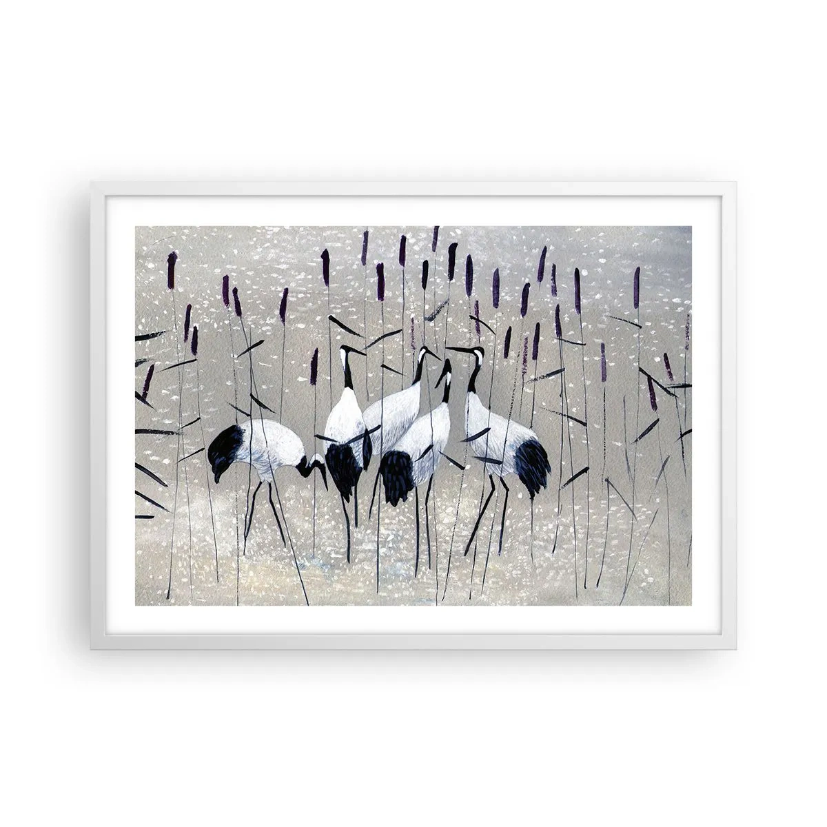 Plakat i hvid ramme - Blandt sine egne - 70x50 cm