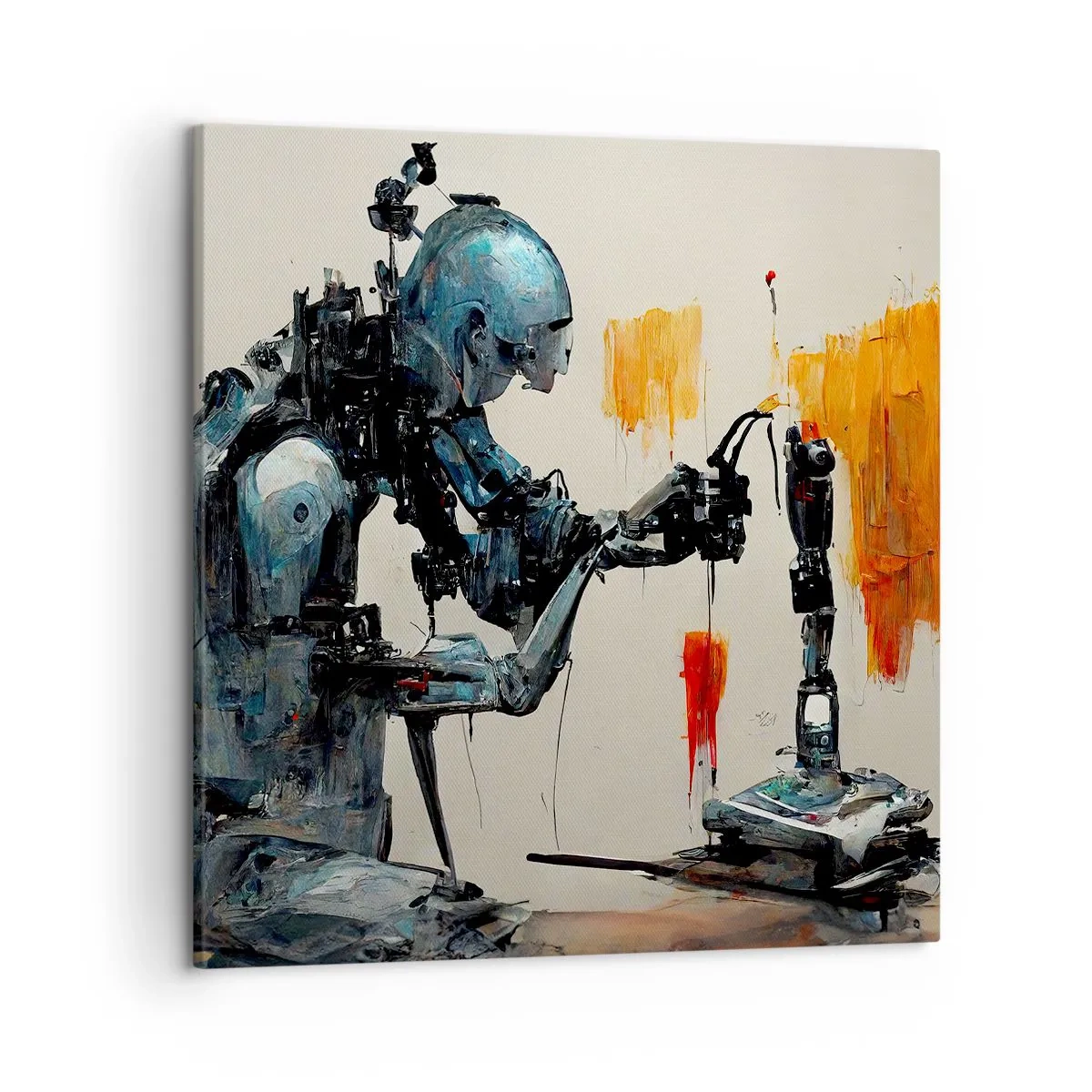 Lærredstryk - Billede på lærred - Kommer i morgen... - 50x50 cm