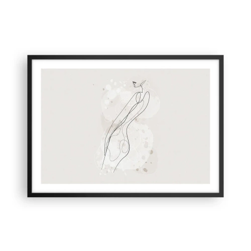 Plakat i sort ramme - At forvilde sig med blikket - 70x50 cm