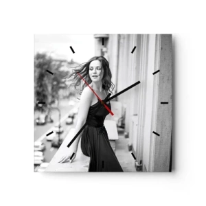 Vægur, Uret - Bestemt en pariser - 40x40 cm