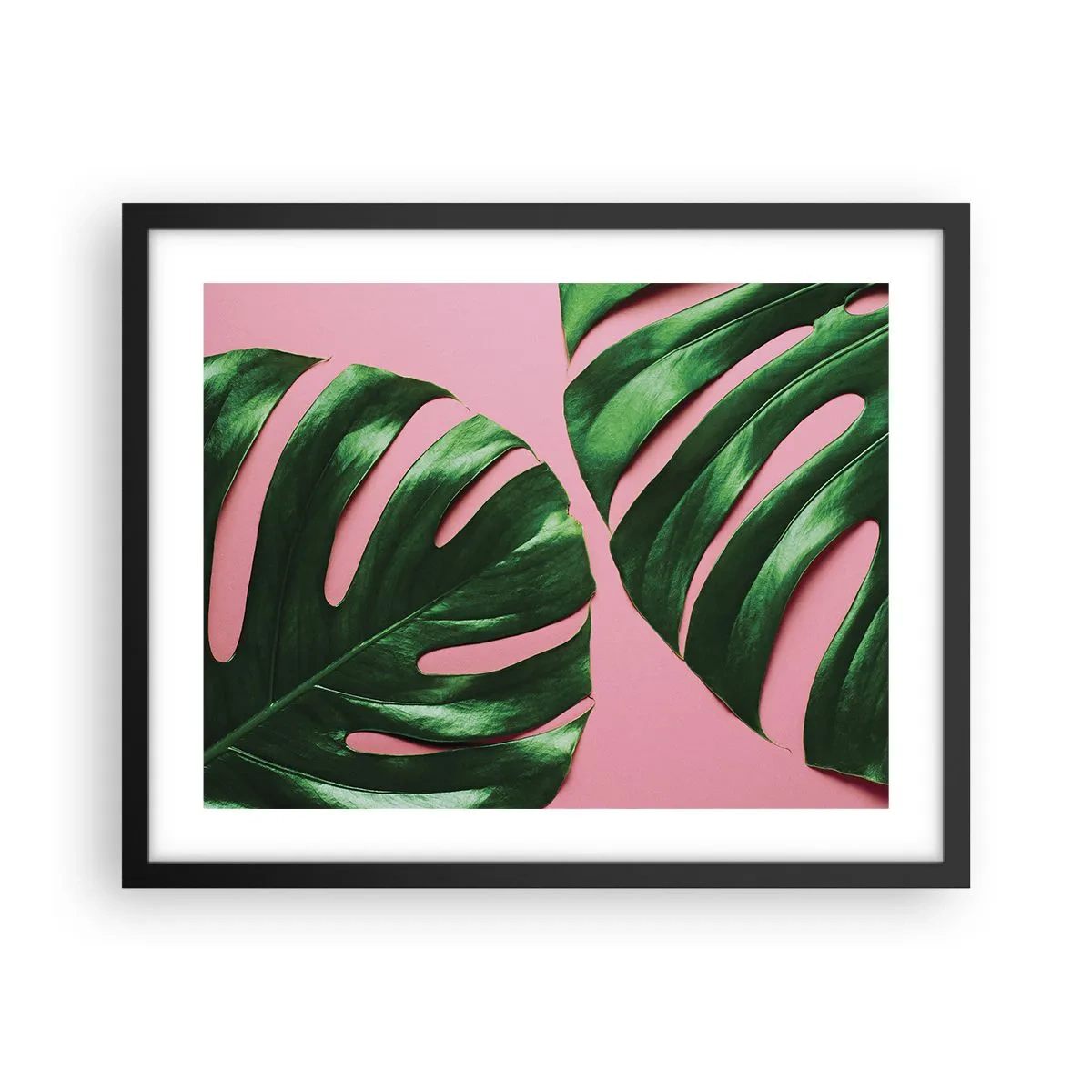 Plakat i sort ramme - Grønt rendez-vous - 50x40 cm