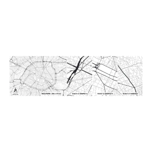Fototapet Prøve Standard Eco - Paris' blomst - By, Bykort, Paris - 100x30 cm