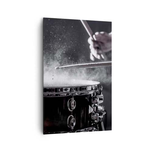 Lærredstryk - Billede på lærred - Musikkens puls - 80x120 cm