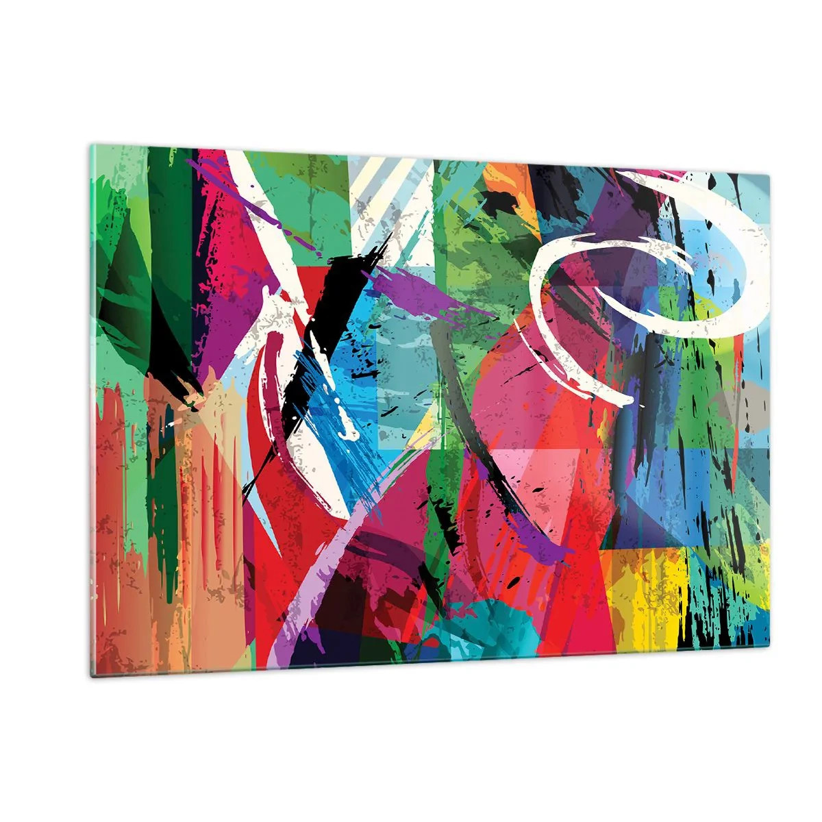Billede på glas - Hurtig, livlig og hoppende - 120x80 cm