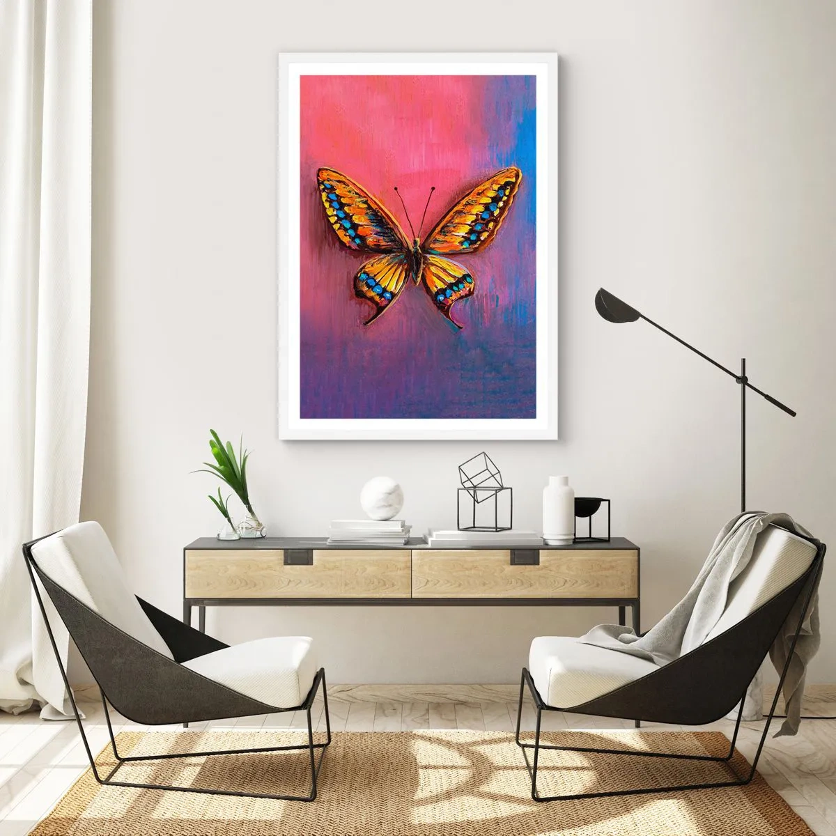 Plakat i hvid ramme - Naturens juvel - 70x100 cm