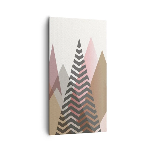 Lærredstryk - Billede på lærred - Pyramide udsigt - 55x100 cm