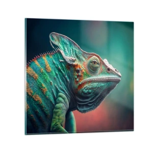 Billede på glas - Kan du se mig? Ikke godt... - 30x30 cm