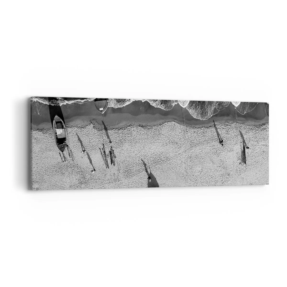 Lærredstryk - Billede på lærred - Stadig på kysten... - 90x30 cm