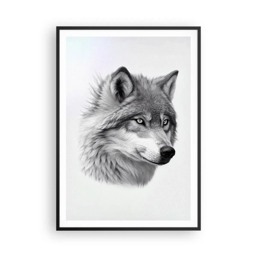 Plakat i sort ramme - Alpha - uden tvivl - 70x100 cm
