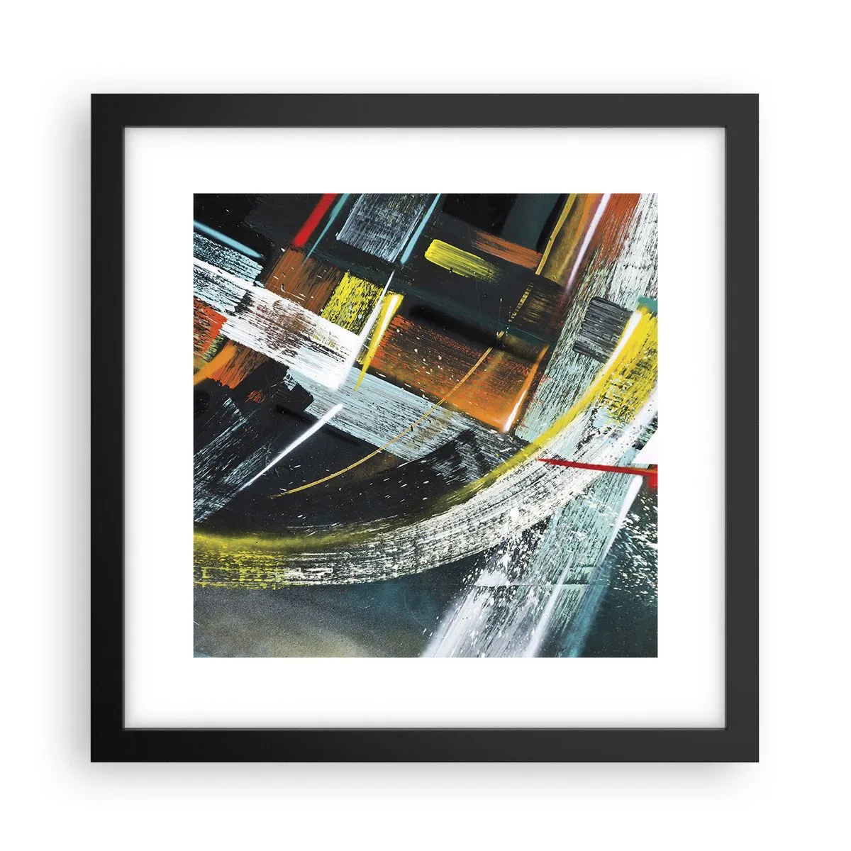 Plakat i sort ramme - Bevægelsesenergi - 30x30 cm