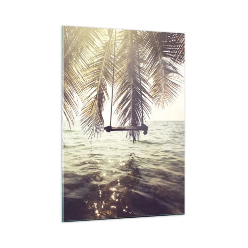 Billede på glas - Du kan svæve i skyerne efter behag - 50x70 cm