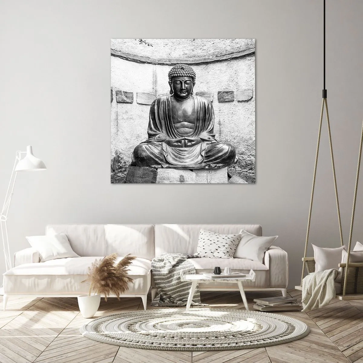 Lærredstryk - Billede på lærred - Ved fredens kilde - 70x70 cm