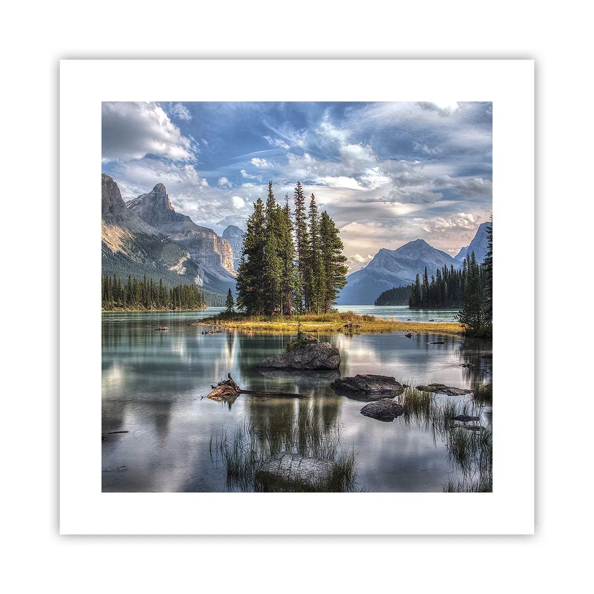 Plakat - Over store og klare vande… - 40x40 cm