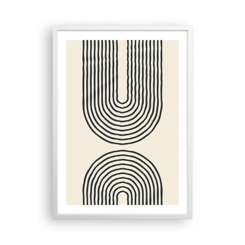 Plakat i hvid ramme - Kommer snart... - 50x70 cm