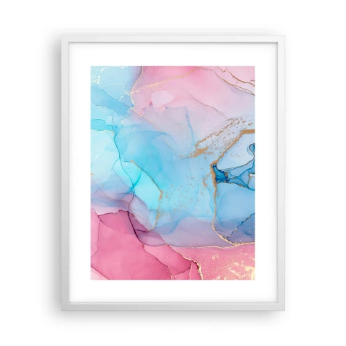 Plakat i hvid ramme - Møde og gennemtrængning - 40x50 cm