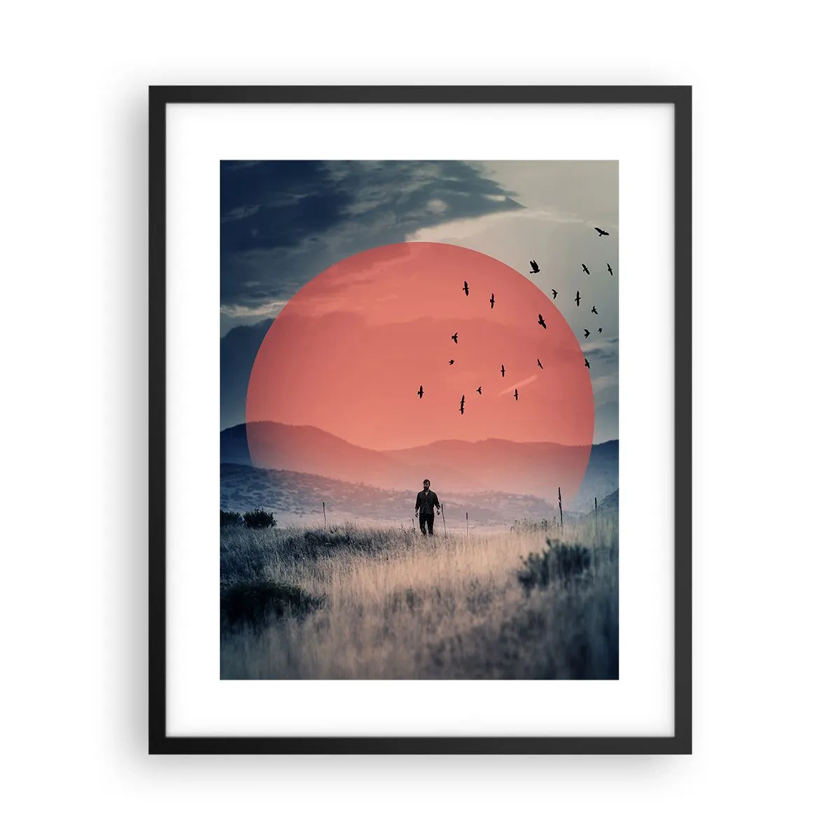 Plakat i sort ramme - I sine elementer - 40x50 cm