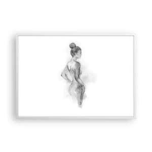 Plakat i hvid ramme - Smukt som et maleri - 100x70 cm