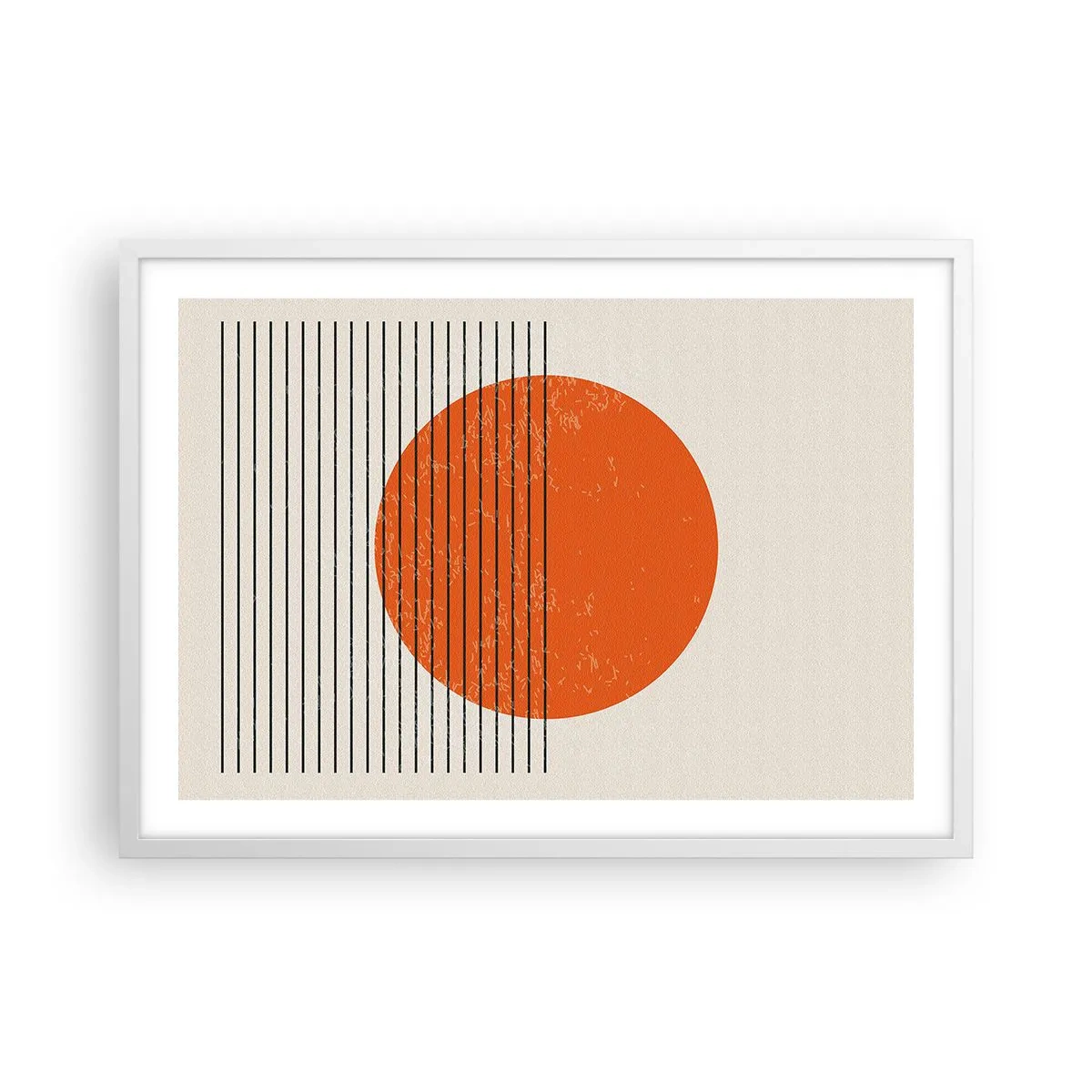 Plakat i hvid ramme - Altid solen - 70x50 cm