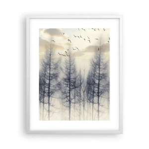 Plakat i hvid ramme - Skovånder - 40x50 cm