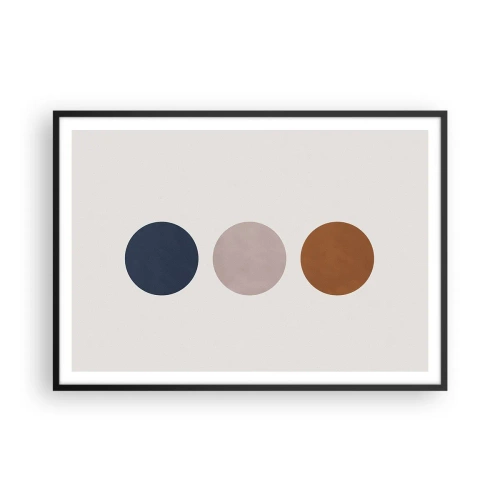 Plakat i sort ramme - Et symbol på perfektion - 100x70 cm