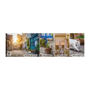 Prøve Fototapet Premium Canvas - Byens hvide spøgelse - By, Frankrig, Arkitektur - 100x30 cm