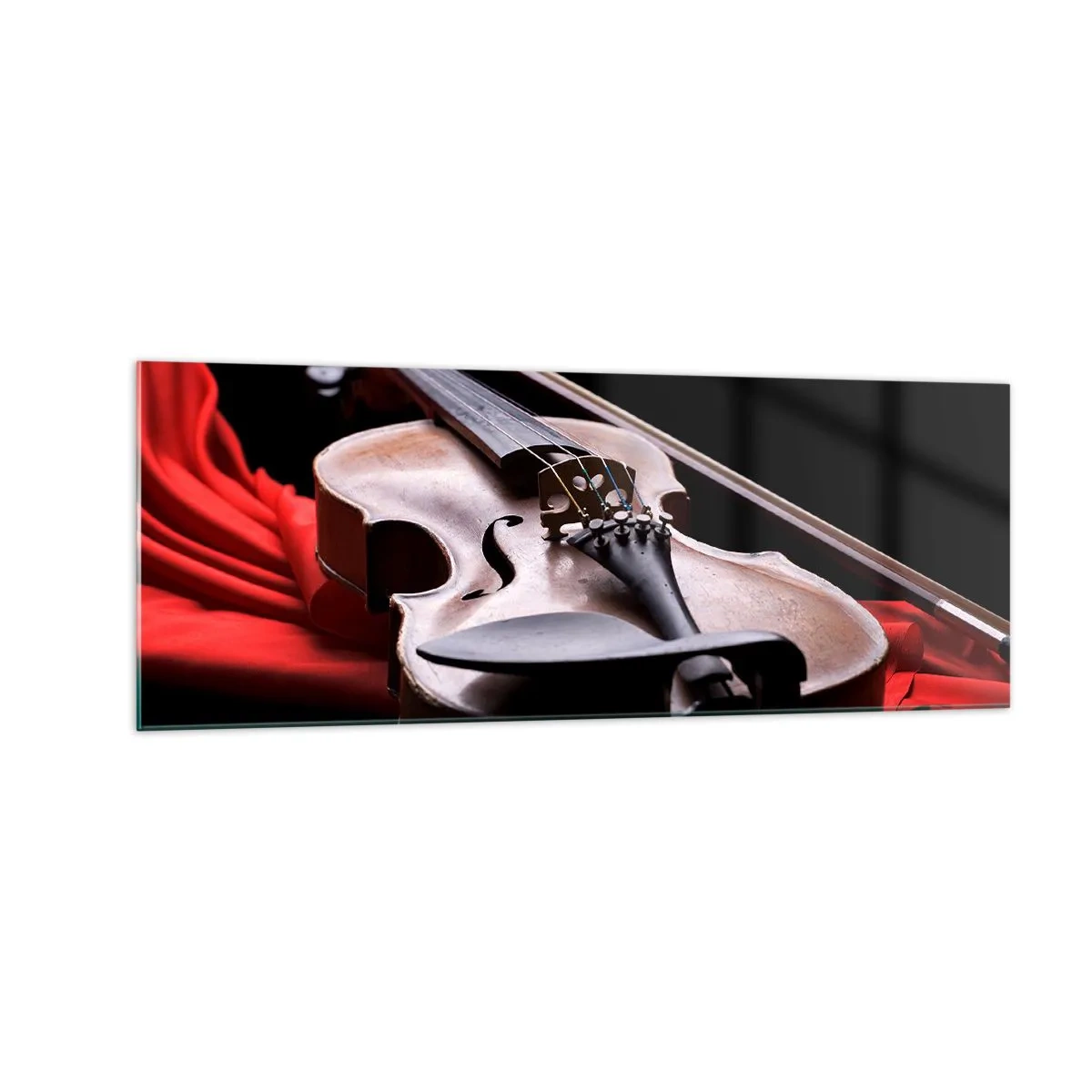 Billede på glas - Musik af følelser - 140x50 cm