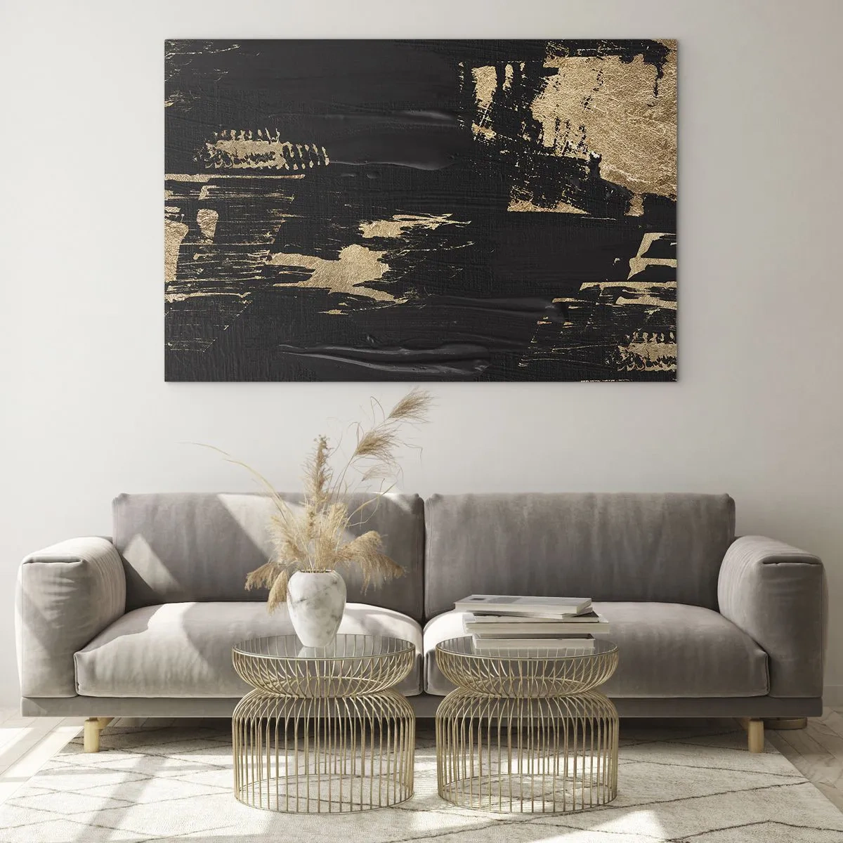 Billede på glas - Et spor af berøring - 100x70 cm