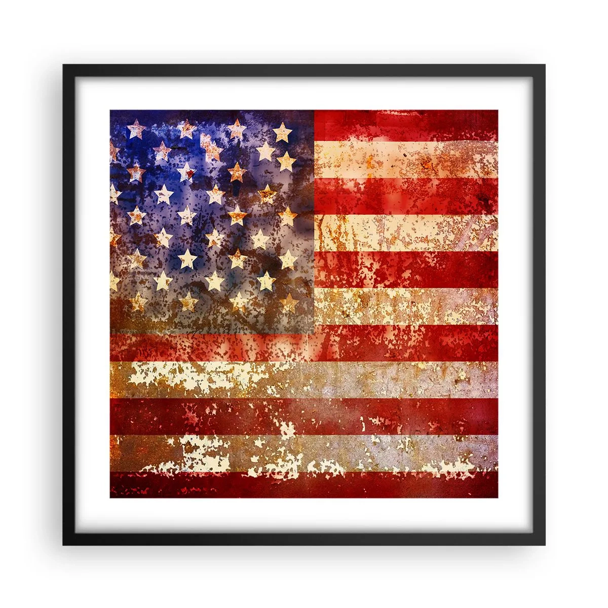 Plakat i sort ramme - Herlighed går ikke bort - 50x50 cm