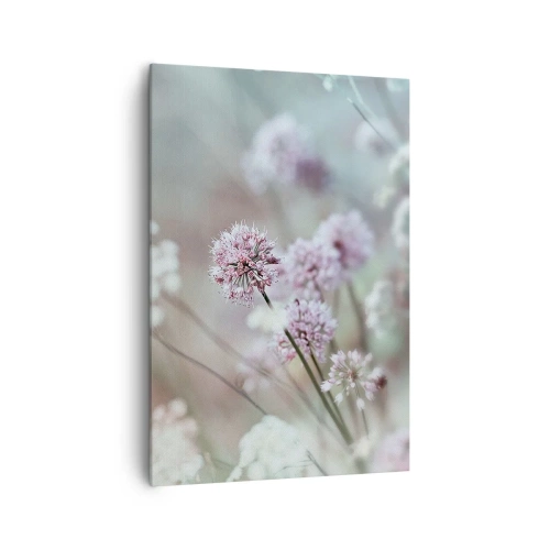 Lærredstryk - Billede på lærred - Søde filigranurter - 70x100 cm