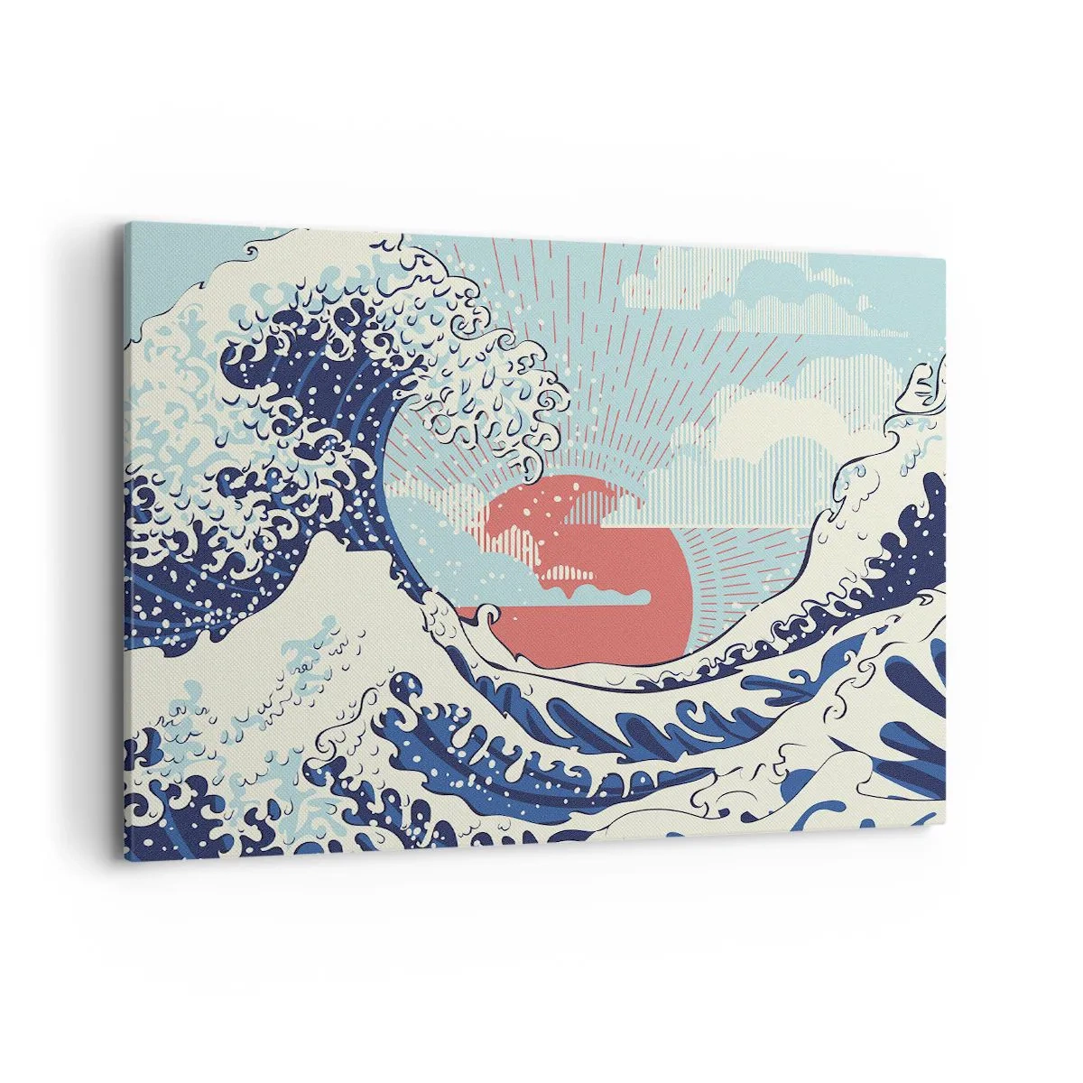 Lærredstryk - Billede på lærred - Fra japanske inspirationer - 100x70 cm