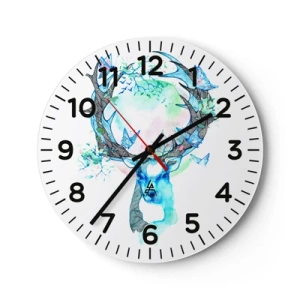 Vægur, Uret - Naturens styrke og følsomhed - 40x40 cm