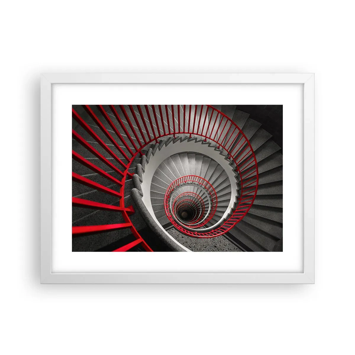 Plakat i hvid ramme - Arkitektoniske lege - 40x30 cm