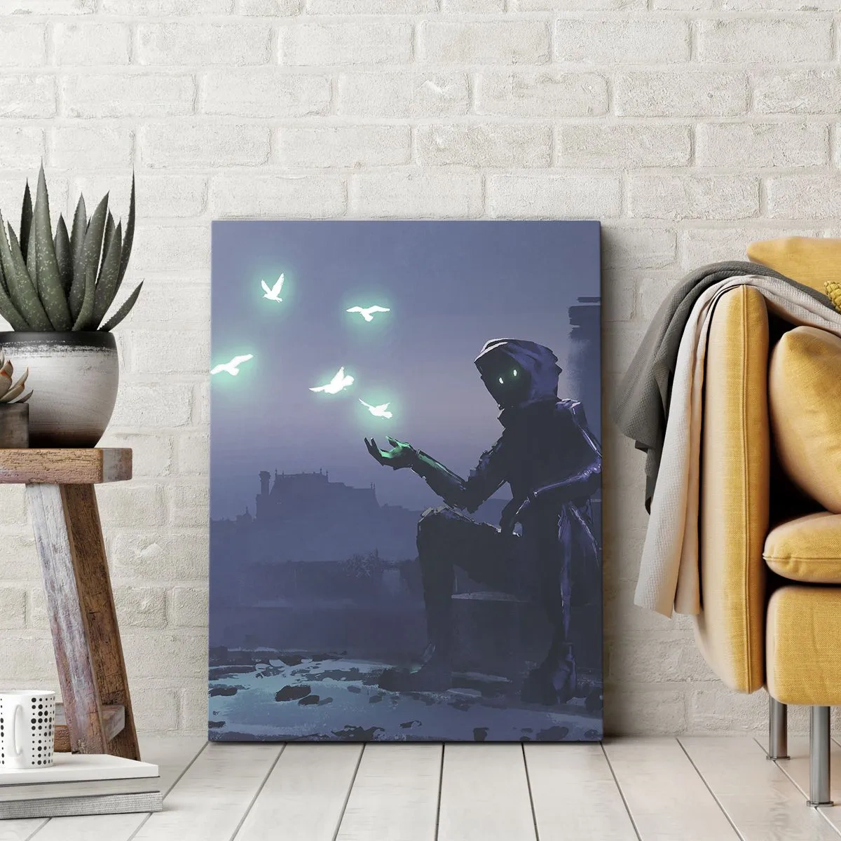 Lærredstryk - Billede på lærred - Livet vil vende tilbage - 45x80 cm