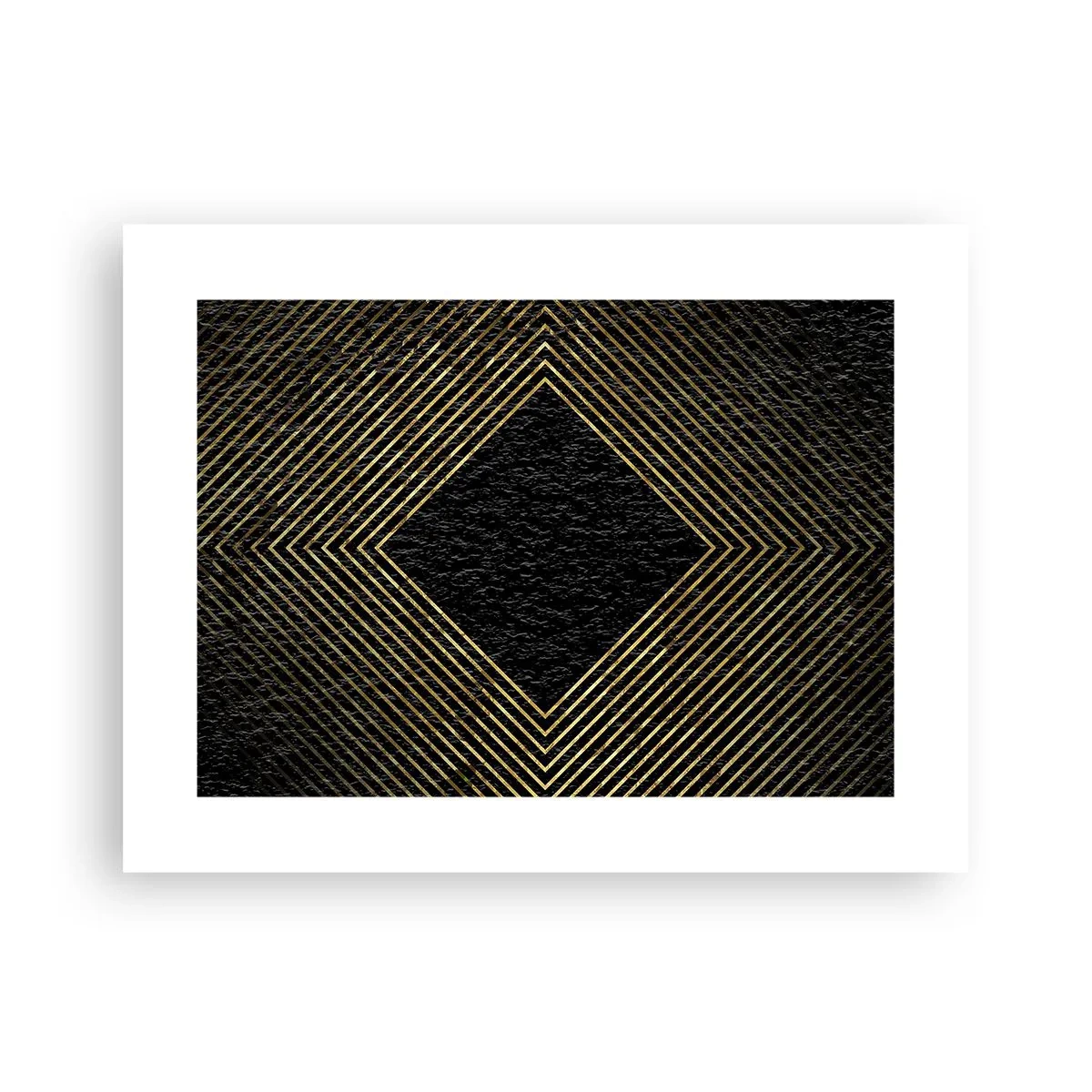 Plakat - Geometri i glamour-stil - 40x30 cm