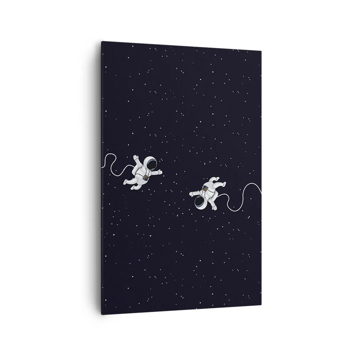 Lærredstryk - Billede på lærred - Rummet vikler sig sammen - 80x120 cm