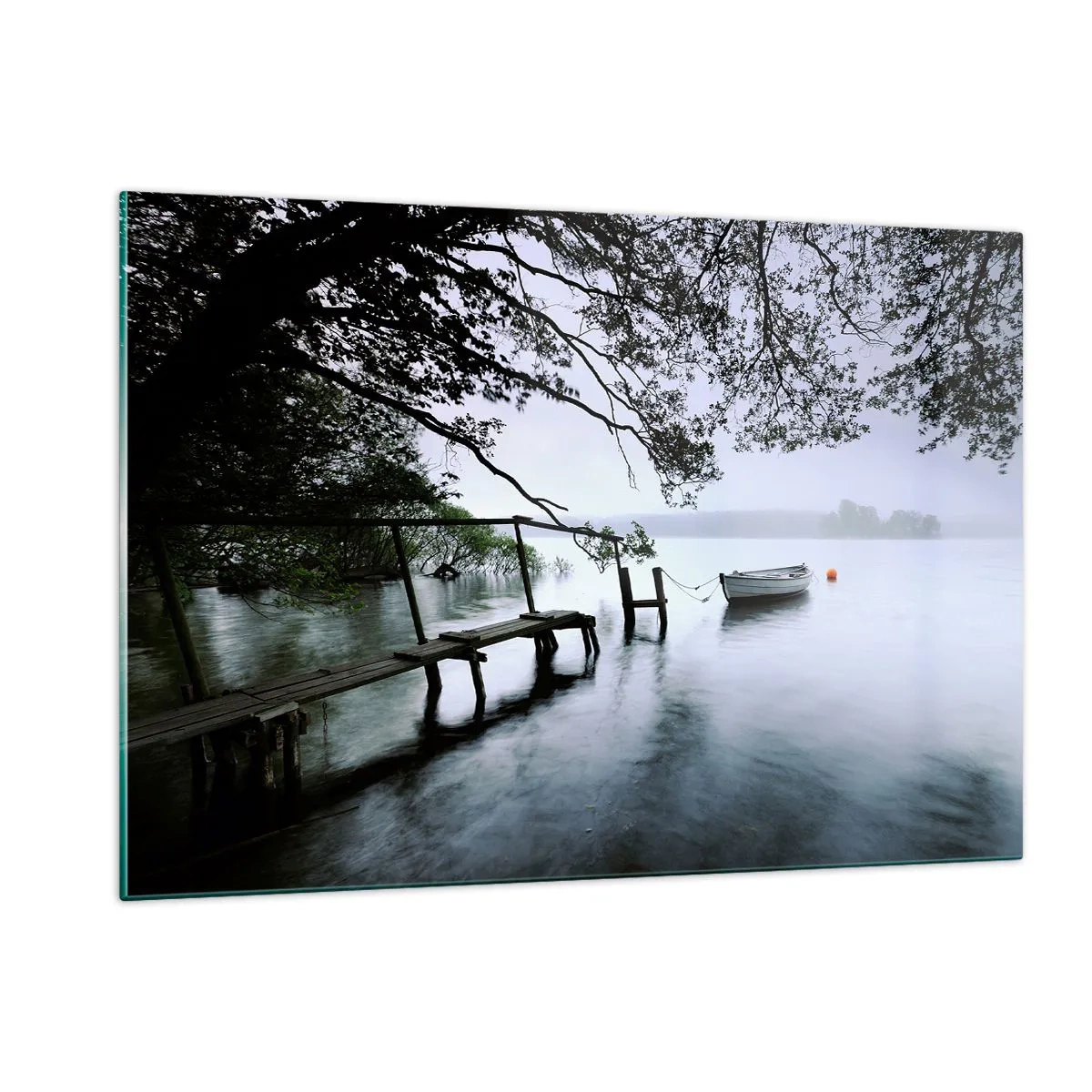 Billede på glas - Du hviler allerede - 120x80 cm