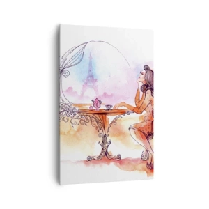 Lærredstryk - Billede på lærred - Parisisk elegance - 80x120 cm