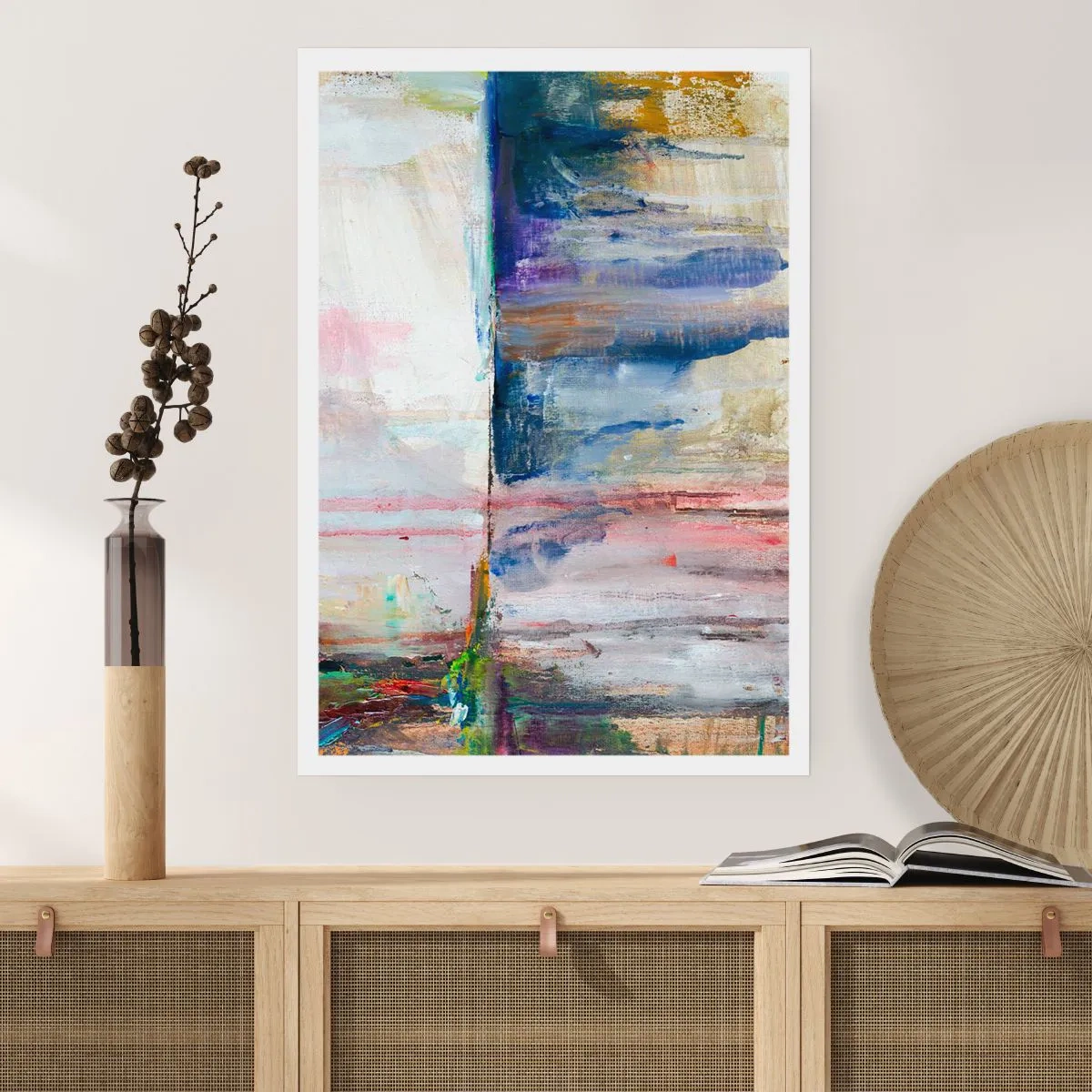 Plakat - Farverige indtryk og associationer - 70x100 cm