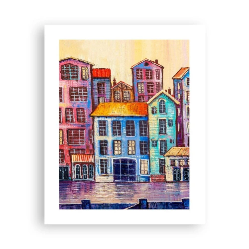 Plakat - En by som et eventyr - 40x50 cm