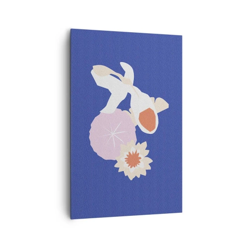 Lærredstryk - Billede på lærred - Sammensætning af blomster og knopper - 80x120 cm