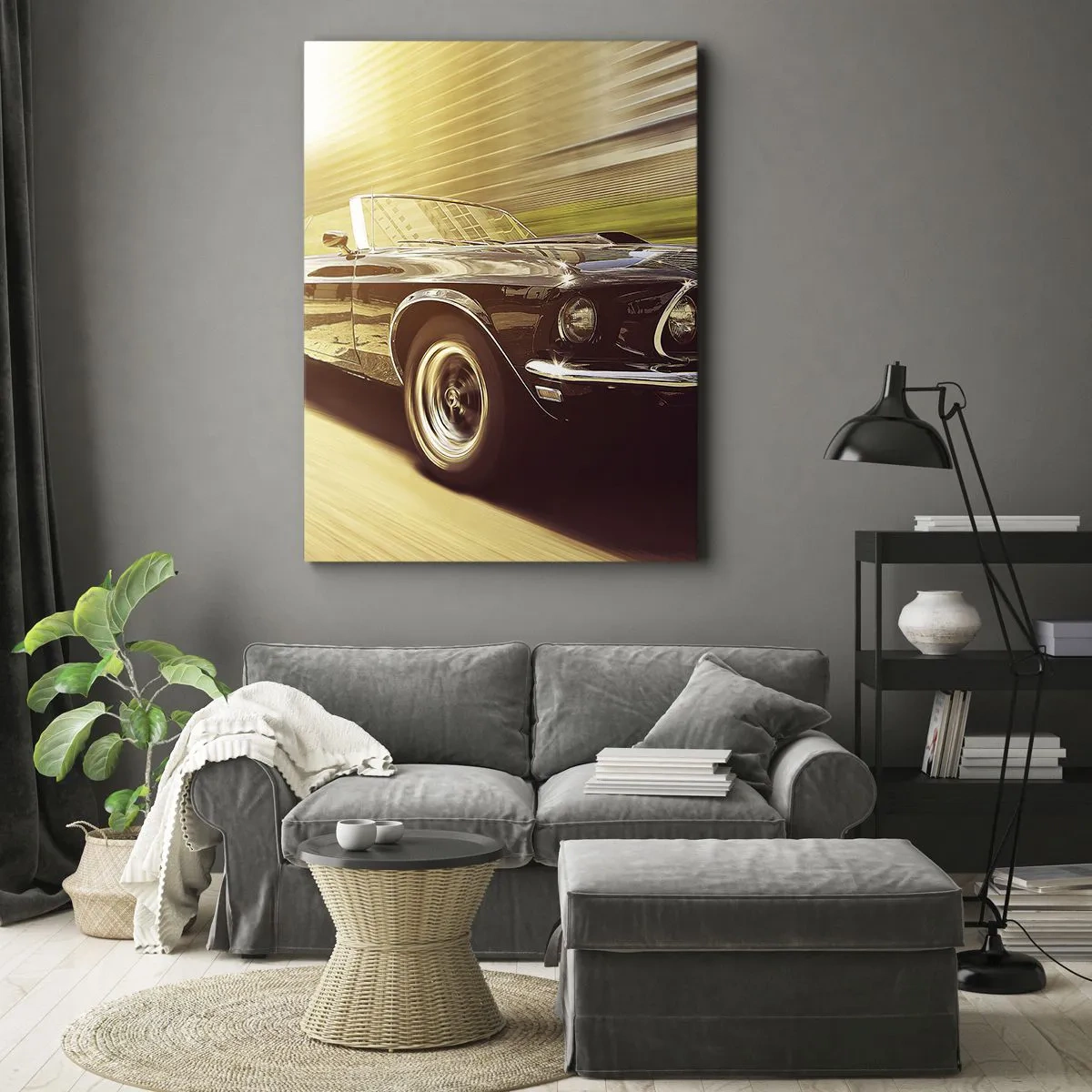 Lærredstryk - Billede på lærred - 1967 - en legende vender tilbage - 50x70 cm