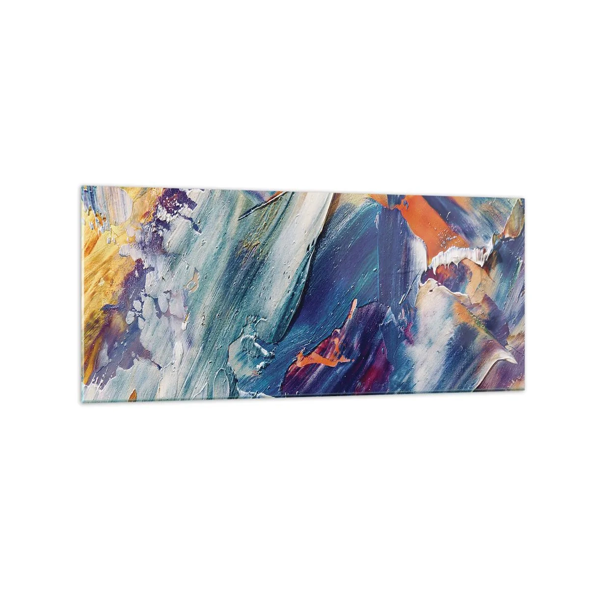 Billede på glas - Forvirring af farver - 120x50 cm