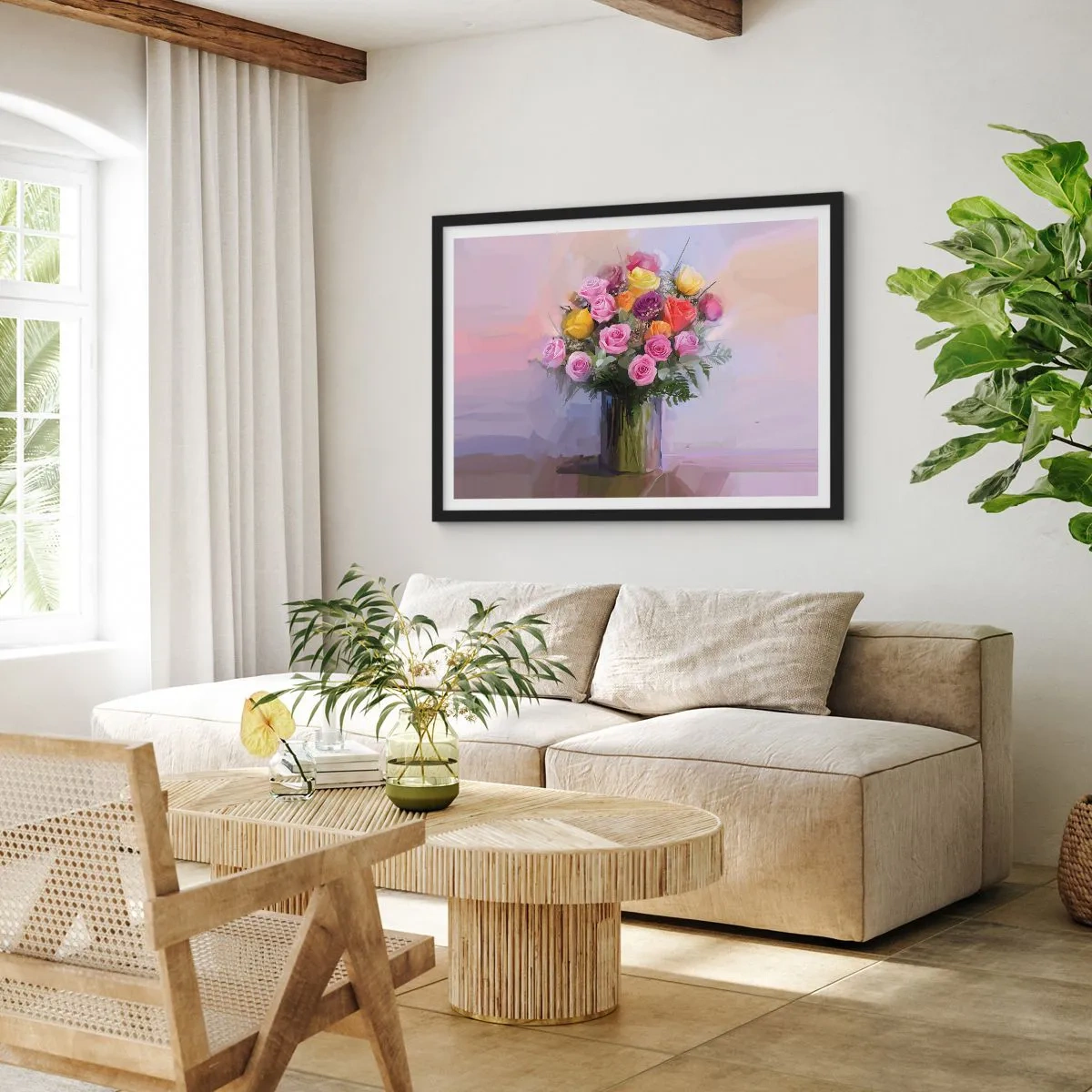 Plakat i sort ramme - Bevaret skønhed - 70x50 cm