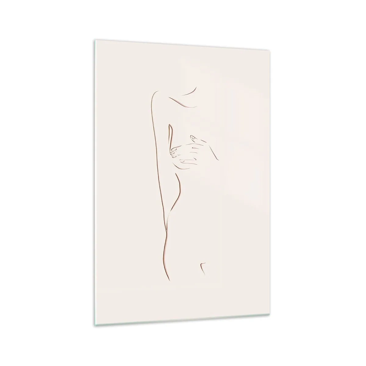 Billede på glas - Begærets form - 70x100 cm