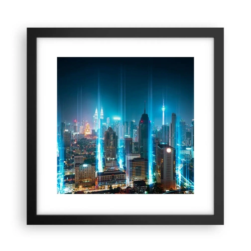 Plakat i sort ramme - Berlin til himlen - 30x30 cm