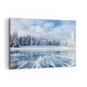 Lærredstryk - Billede på lærred - En blændende og krystalklar udsigt - 100x70 cm
